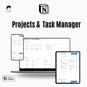 Notion project management dashboard overview