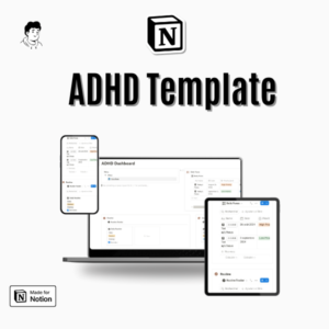 ADHD Notion Template designed for focused productivity and task tracking.