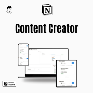 Notion Social Media Planner for organizing and scheduling content.