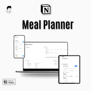 Notion Meal Planner Template for easy weekly meal planning.