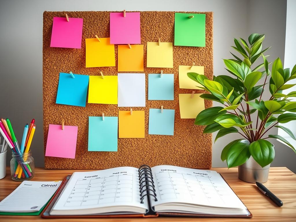 Person organizing tasks for better time management